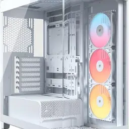CORSAIR Frame 4500X RS-R ARGB Weiß Mid-Tower PC-Gehäuse mit RGB Lüftern und robustem Design