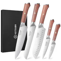 YOTSUBA 5-teiliges Küchenmesser Set – Scharfes Messerset aus hochwertigem Edelstahl
