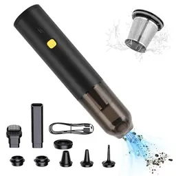 WODHMIEY Kabelloser Staubsauger, 14000 Pa, 30 Minuten Akku, für Auto und Zuhause, wiederaufladbar, USB-C