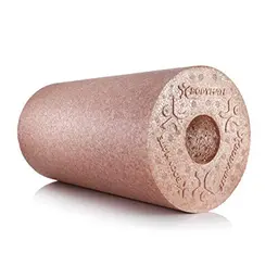 BODYMATE Faszienrolle Mittel-Hart mit E-Book - Rose Gold 30x15cm
