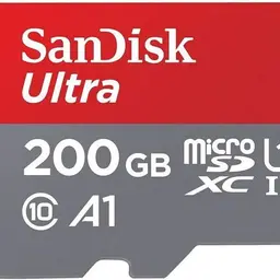 SanDisk Ultra 200GB microSDXC Speicherkarte bis zu 90 MB/Sek, Class 10