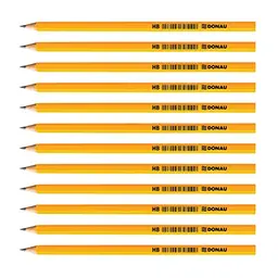 DONAU 7383001PL-99 Bleistifte Holz/HB, 12er Pack, ungiftig, Gelb