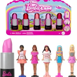 Barbie Mini BarbieLand 5er-Set Fashionistas-Puppen, ca. 3,8 cm, Sammelset mit Überraschungen