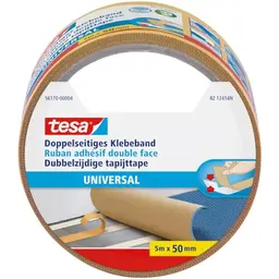 tesa Doppelseitiges Klebeband Universal – 5 m x 50 mm