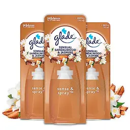 Glade Sense & Spray Nachfüller, Sensual Sandalwood & Jasmine, 3er Pack