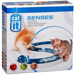 Catit Design Senses Spielschiene mit Ball für Katzen, 1 Stück