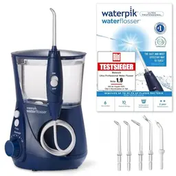 Waterpik Ultra Professional Munddusche – Testsieger 2025, 10 Modi, 6 Aufsätze, Blau