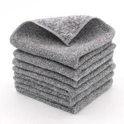 XIMKONTER 6er Set Geschirrtücher 30x30cm - Superweiche, saugfähige Bambus-Küchentücher für Küche, Auto und Haushalt