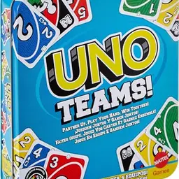 Mattel Games UNO Teams – Kartenspiel für Kinder und Erwachsene, perfekt für Partys und Familienabende