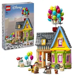 LEGO Disney Pixar Carls Haus aus „Oben“, Spielzeug mit Carl, Russell und Dug, Geschenkidee für jeden