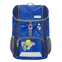 Step by Step Rucksack-Set Kid Playmobil „Novelmore Arwynn“, ergonomisch, für Kindergarten und Freizeit, 13 l, Blau