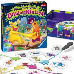 Ravensburger Kinderspiel Glibber-Klatsch, Gesellschaftsspiel für 2-4 Spieler, ab 5 Jahren