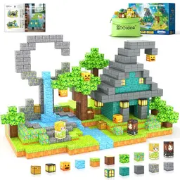 Magnetische Bausteine Set für Kinder ab 3 Jahren - Kreatives Bauen und Spielen für Jungen und Mädchen