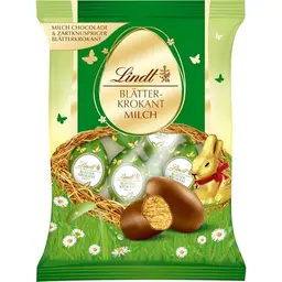 Lindt Blätterkrokant-Eier 3 x 85g | Zartschmelzende Ostereier in Gianduja-Schokolade | Perfekt zum Teilen und Genießen