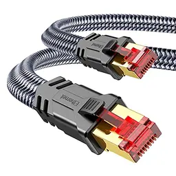 SNOWKIDS Cat 8 LAN Kabel 3m, 40Gbps Ethernet Kabel für PS5, Router, Modem, TV, Switch, Laptop