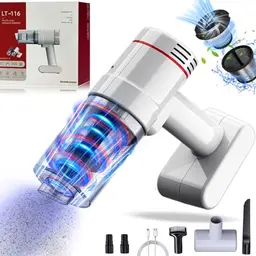Kabelloser Handstaubsauger 16000Pa – Beutellos, 2-Stufen-Saugleistung, ideal für Auto und Haus