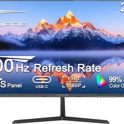 27-Zoll Monitor mit rahmenlosem Design, IPS, 100Hz, FHD (1080P), FreeSync, Eye-Care - Schwarz