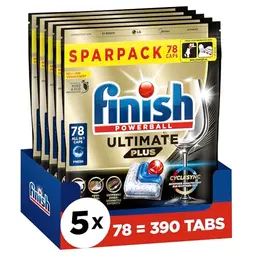 Finish Ultimate Plus Fresh Geschirrspültabs - Sparpack mit 390 Tabs