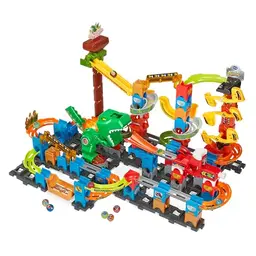 VTech Marble Rush Dino Adventures XL400 – Interaktive Murmelbahn für Kinder von 4-12 Jahren
