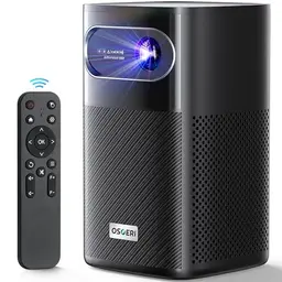 Osoeri Mini Beamer 4K, 1080P, Bluetooth, WLAN, Tragbarer Projektor mit 3D-Sound