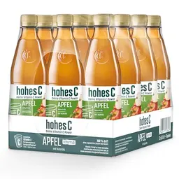 Hohes C Apfel naturtrüb (12 x 0,5l) - 100% Saft, ohne Zuckerzusatz, vegan