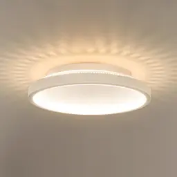 Kuwork LED Deckenleuchte Rund, 4000K, 18W, aus Eisen, 20cm, für Flur, Balkon, Küche, Badezimmer, Weiß