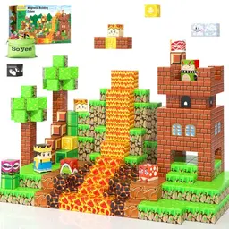 Soyee Magnetische Bausteine – Magnetisches Bauspielzeug Set für Jungen und Mädchen ab 3 Jahren