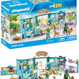 PLAYMOBIL Tierhotel – Spielzeug für Kinder ab 4 Jahren – Tierfiguren Set