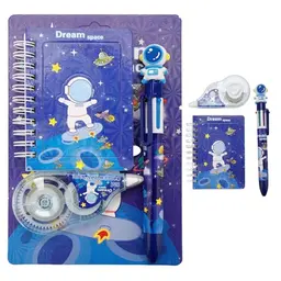 Hyleara Astronaut Kugelschreiber-Set, 6-in-1 Schreibwaren für Weihnachten, Büro & Geschenk