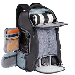 K&F CONCEPT wasserdichter Kamerarucksack für Canon, Nikon, Sony mit Zubehör
