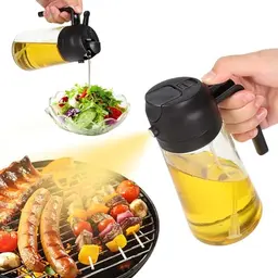 Blendura 2-in-1 Ölsprüher 470ml – Öl Sprühflasche für Kochen, Grillen, Salate und Backen