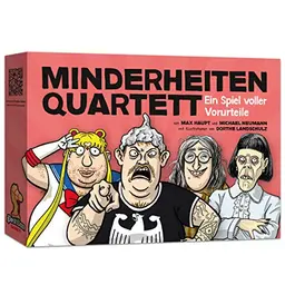 Postillon Games Minderheiten-Quartett – Kartenspiel voller Vorurteile und schwarzem Humor