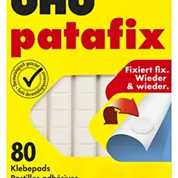UHU patafix Klebepads, wieder ablösbar, weiß, 80 Stück