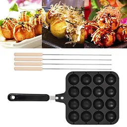 Vikye Antihaft-Grillpfanne für Takoyaki und Pfannkuchen, ideal für Zuhause und Restaurants