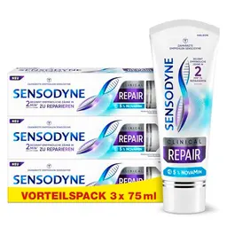 Sensodyne Clinical REPAIR Zahnpasta für empfindliche Zähne, 3x 75ml