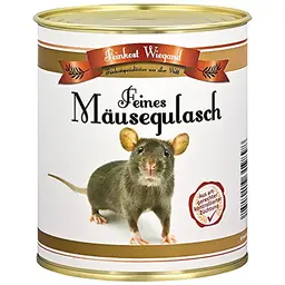 4you Design Mäusegulasch – Lustiges Geschenk in Feinkostdose für Kinder und Erwachsene – 175g