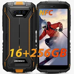 DOOGEE S41 Max Outdoor Handy 256GB/1TB, 5.5 Zoll HD+ Display, 6300mAh, IP68, Dual SIM, Face ID, NFC