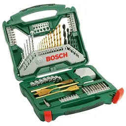 Bosch 70tlg. X-Line Titanium Bohrer und Schrauber Set für Holz, Stein und Metall