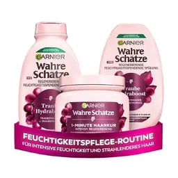Garnier Wahre Schätze Traube Hydraboost Treatment-Set für mehr Feuchtigkeit und Glanz