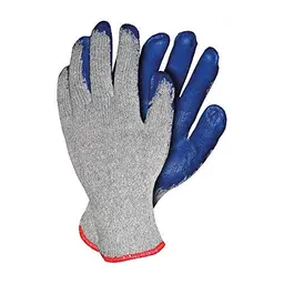 Reißfeste Schutzhandschuhe, Graublau, Größe 10, 12 Stück