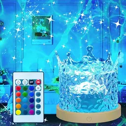 KBIBCK Ocean Lamp - Wellenlampe mit 16 RGB-Farben und Fernbedienung, Kreative LED Sternenhimmel Projektor für Zimmer Deko