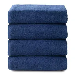 Top Towel Plus Badetücher - 4 Handtücher - 30x50 cm - 100% Baumwolle - Marine