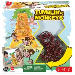 Mattel SOS Affenalarm Spiel – Familienspiel für 2-4 Kinder ab 5 Jahre