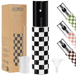 Ölsprüher für Speiseöl, 100ml Glasflasche mit Trichter & Bürste - Ideal für Heißluftfritteuse, Grill & Küche