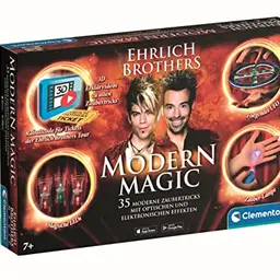 Clementoni Ehrlich Brothers Modern Magic - Zauberkasten für Kinder ab 7 Jahren - 35 Zaubertricks inkl. 3D Erklärvideos
