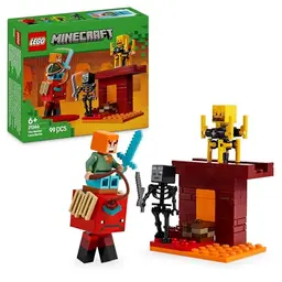 LEGO Minecraft Das Lava-Duell im Nether, Spielset mit Minifiguren, Geschenk für Kinder ab 6 Jahren