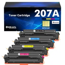 HP 207A/207X MFP Toner kompatibel mit LaserJet Pro MFP M283fdw, schwarz, cyan, gelb, magenta, Multipack