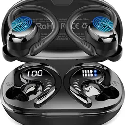 Bluetooth 5.4 Sportkopfhörer – Kabellose In-Ear Bluetooth Kopfhörer mit 50H Akkulaufzeit und IP7 Wasserschutz