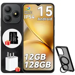 Blackview Wave 9C Smartphone ohne Vertrag, 12GB+128GB, 6.56", 5000mAh, 13MP Kamera, IP54, inklusive 32GB TF Karte