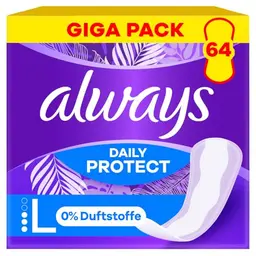 Always Daily Protect Slipeinlagen Long (64 Binden), Gigapack